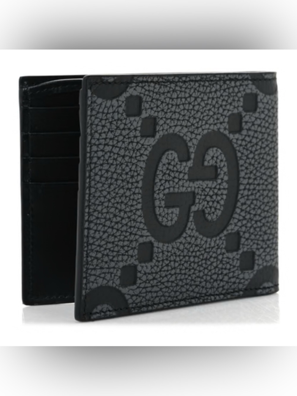 Gucci jumbo GG Leather bifold wallet made in Italy